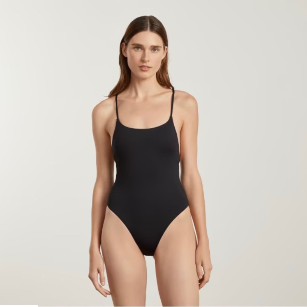 The string one piece bathing suit from everlane.